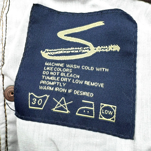 SEVEN7 Women's 30 Jeans Brown Flare Cowgirl Embroidered Pockets Hippie Boho y2k - Picture 7 of 11